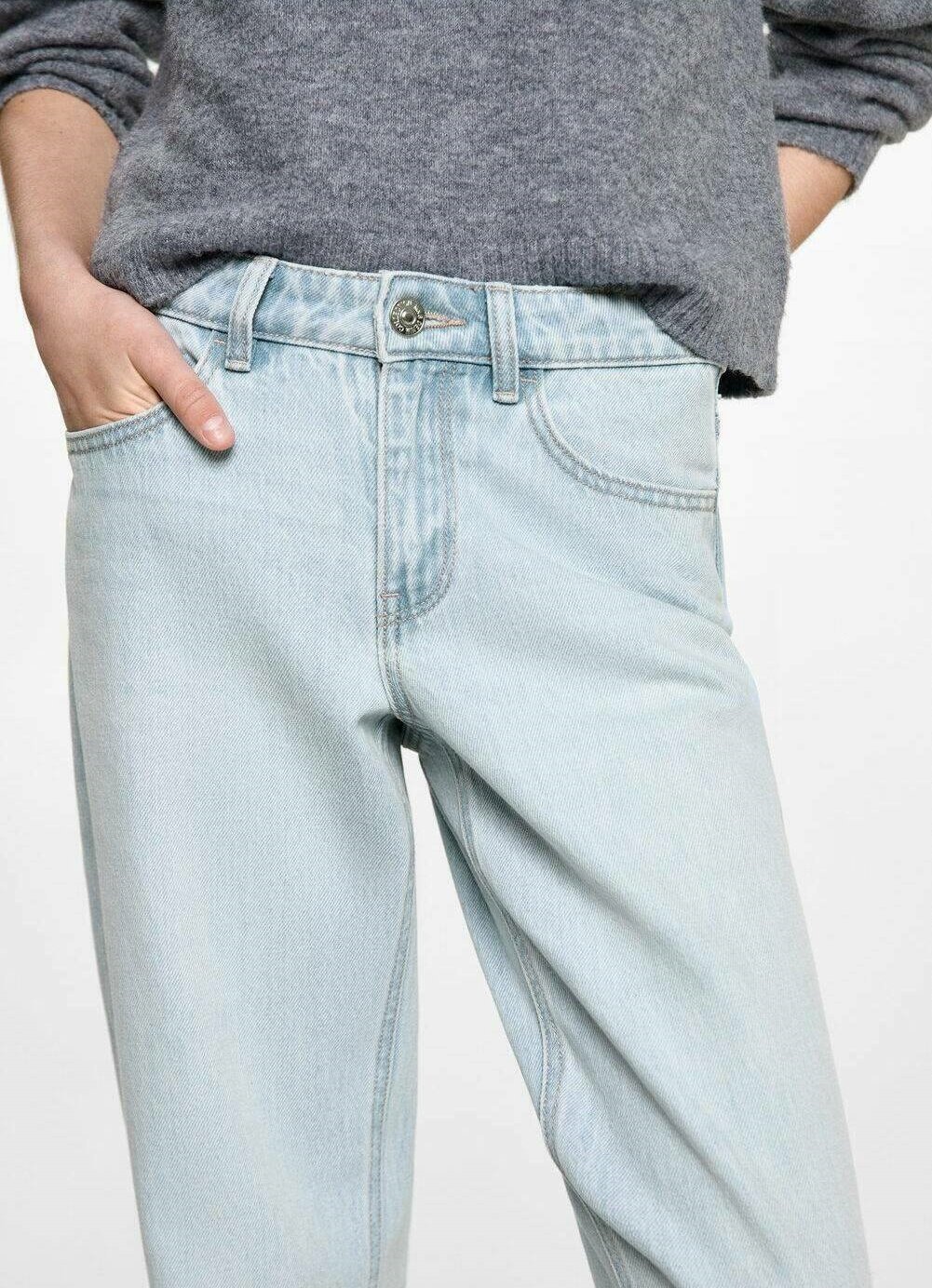 Mango Kids jeans met rechte pijpen - lichtblauw