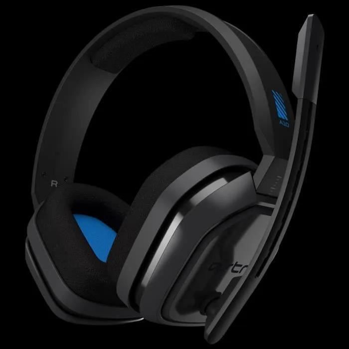 Auriculares para juegos ASTRO A10 negros y azules - Compatibles con PS4