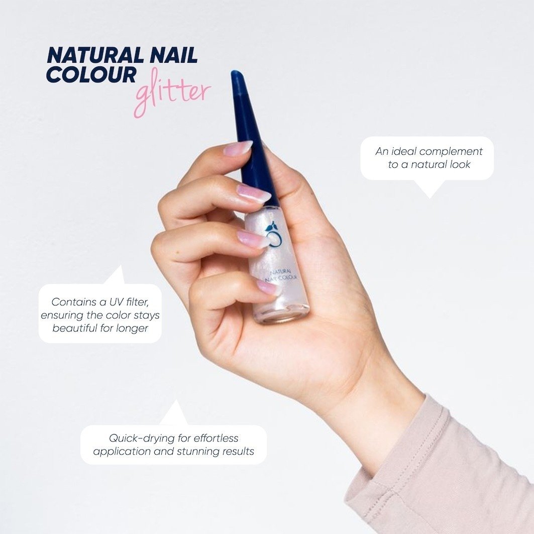 Herome Cosmetics nagu laka roku kopšanai Dabīga nagu laka Glamour - 8 ml