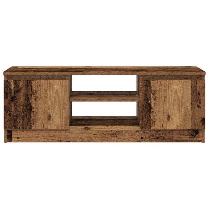 Mueble para TV vidaXL, acabado en madera antigua, 102x30x36 cm, madera de ingeniería, soporte para TV, mueble para equipos multimedia, mueble para equipos de alta fidelidad, unidad para TV, mueble 855854