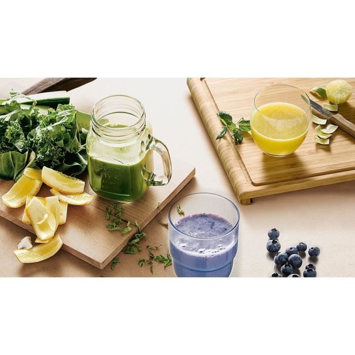 Juicer - BOSCH - MESM731M VitaExtract - Black/Stainless Steel - 150 W - 1 Speed + Reverse - Safety System on the Lid