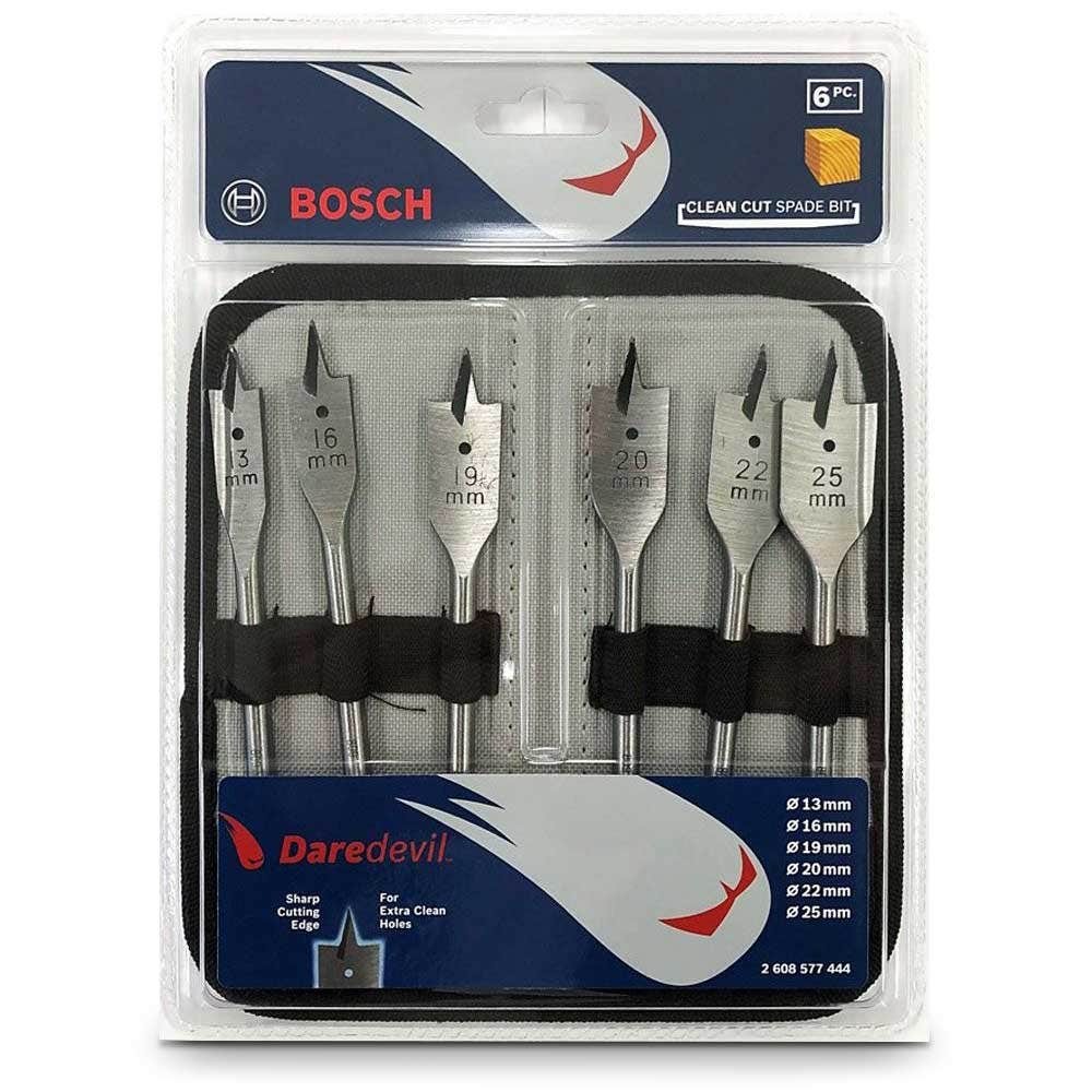 BOSCH Flachbohrer-Set 13–25 mm – DAREDEVIL – 6-teilig