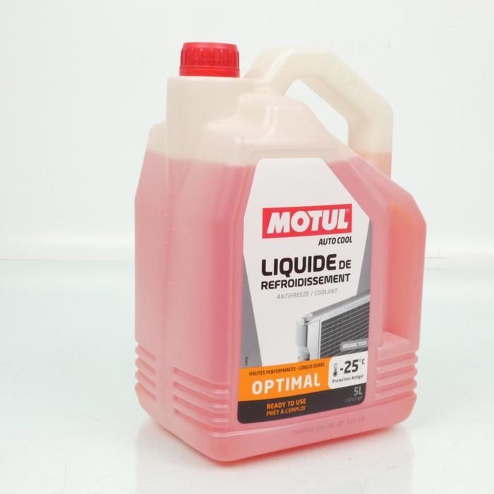 Refrigerante Motul Auto Cool Optimal -25°C Organic Tech 5L Nuevo