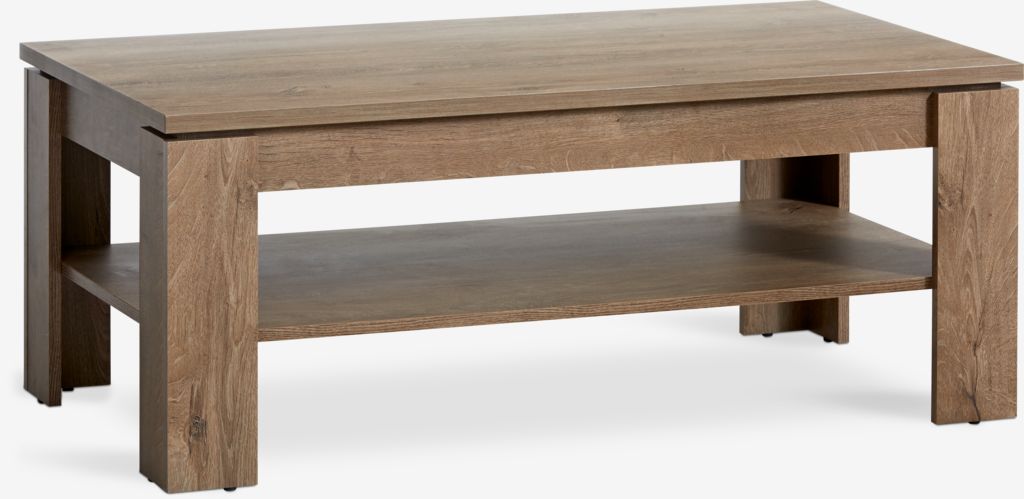 Klubska mizica VEDDE 60x110 v barvi divjega hrasta