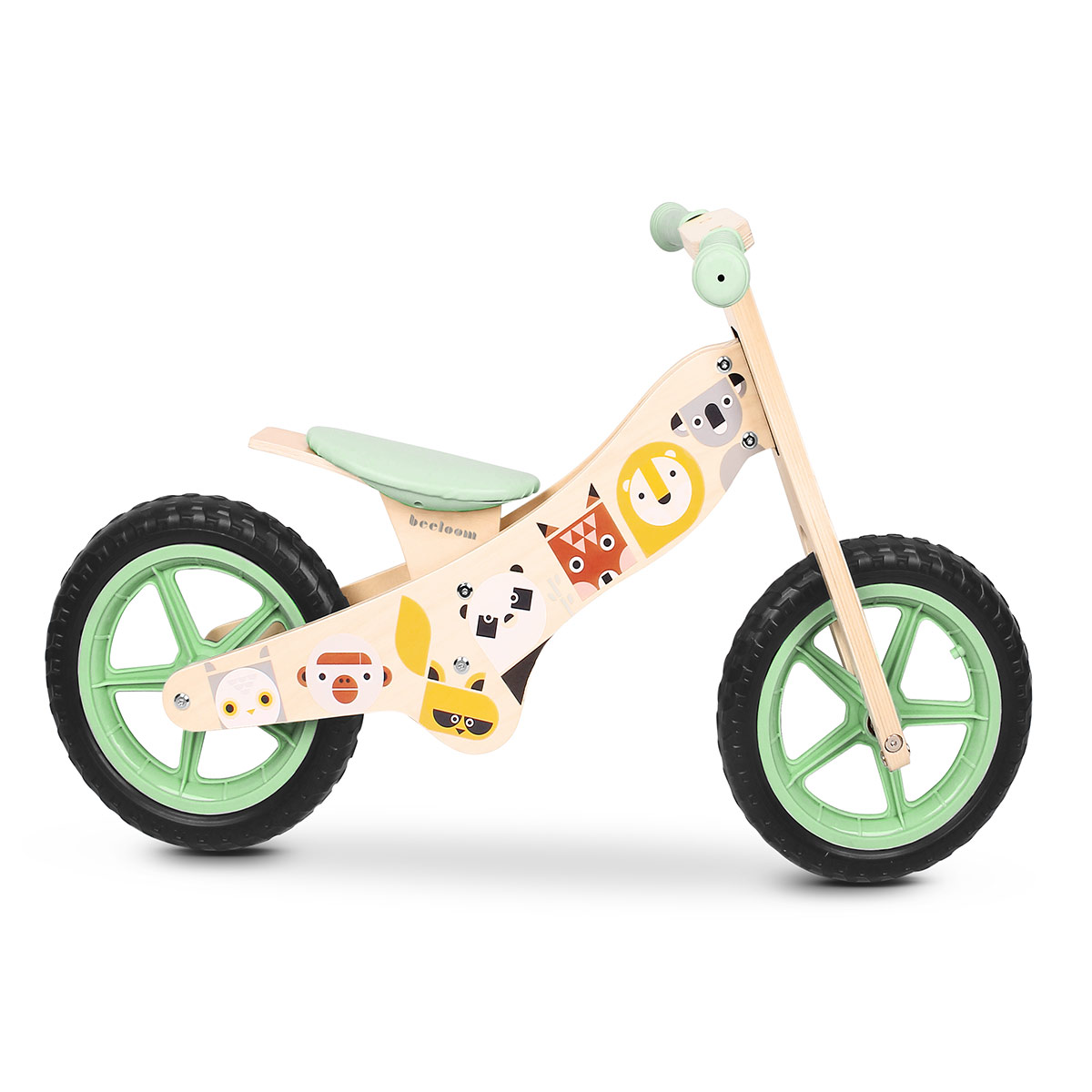 Beeloom Wooden Pedal-Free Bike with Adjustable Seat