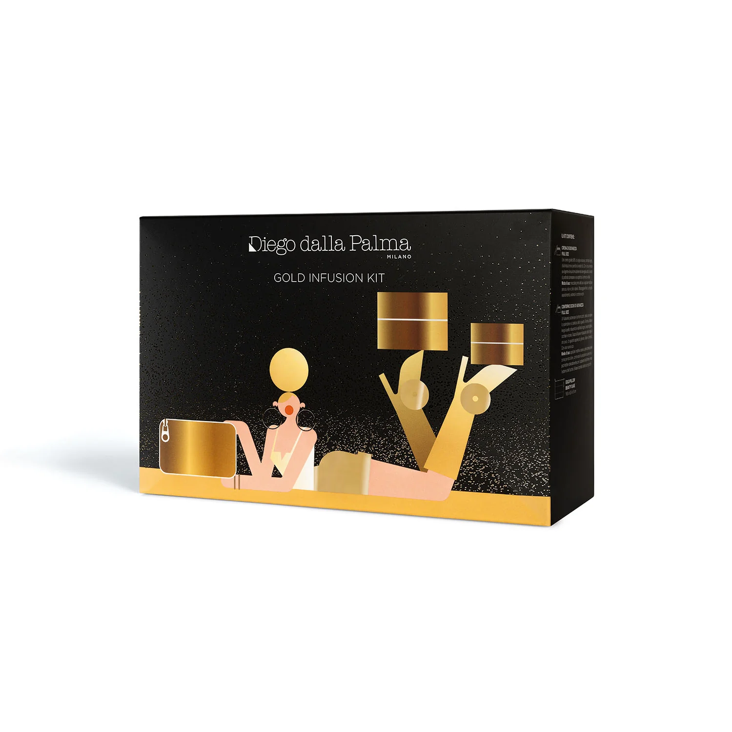 Gold Infusion KIT Gold Infusion - Cofanetto Antirughe, Crema viso giorno antirughe, Contorno occhi idratante