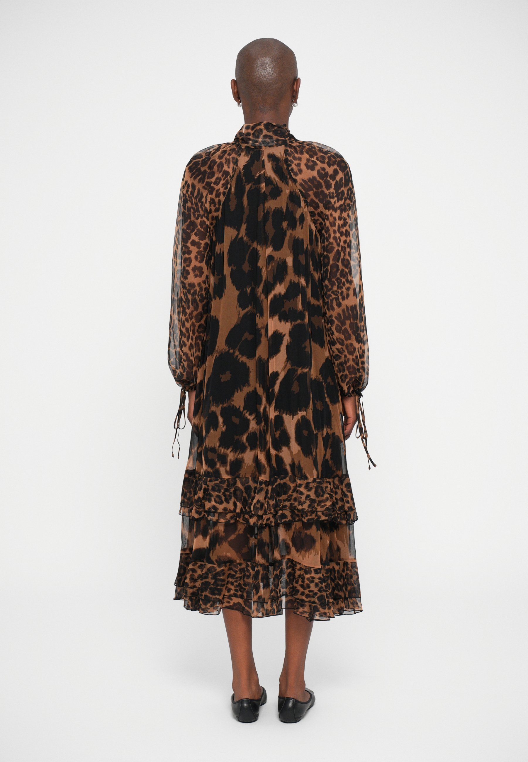 Diane von Furstenberg NADINE JURK - Maxi-jurk - sneeuwluipaard/grote tabak