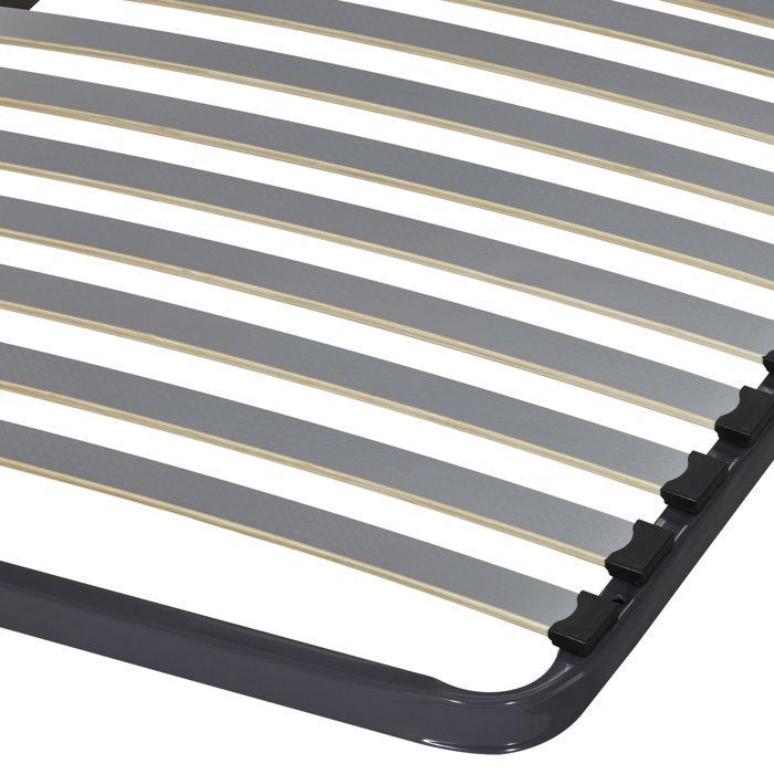 Sommier + jeu de pieds 160x200 Epsilon 2x21 lattes
