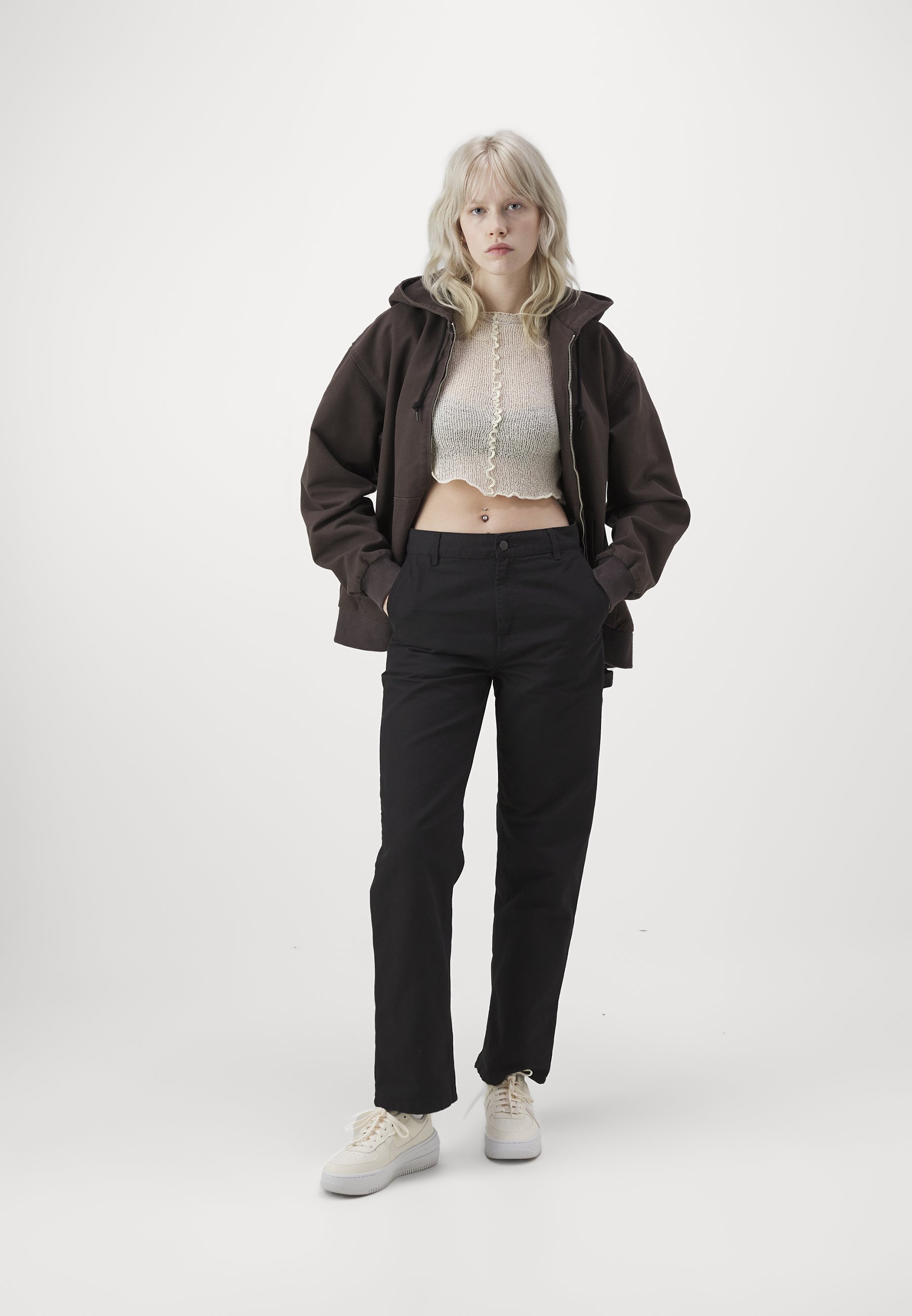 Carhartt WIP PIERCE PANT STRAIGHT - Spodnie - czarne