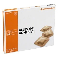 ALLEVYN Allevyn Kleber 7,5 x 7,5 cm 3 Stück