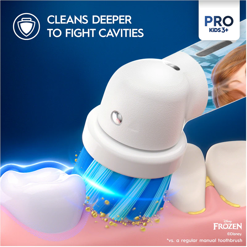 Elektrická zubná kefka Oral-B PRO Kids 3+ Frozen s puzdrom