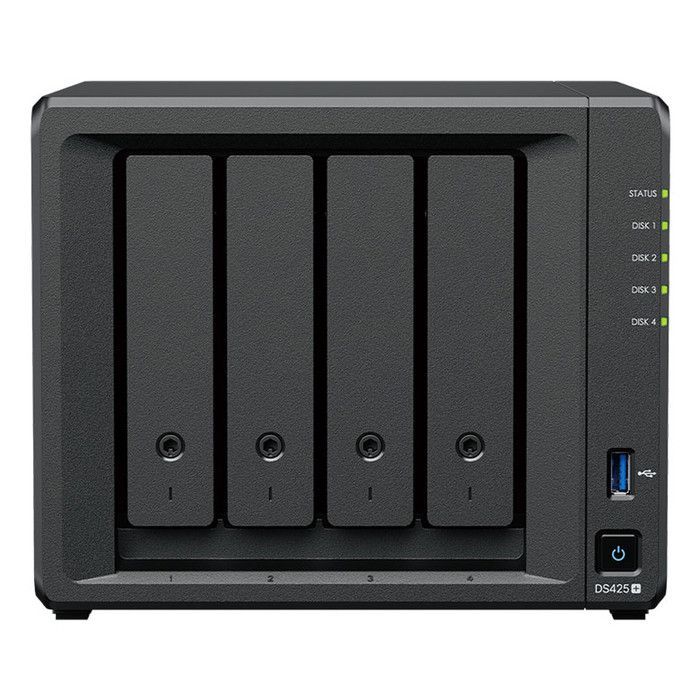 Server NAS Synology DS425+ - 4 alloggiamenti - 2 GB di RAM DDR4 - Intel Celeron J4125