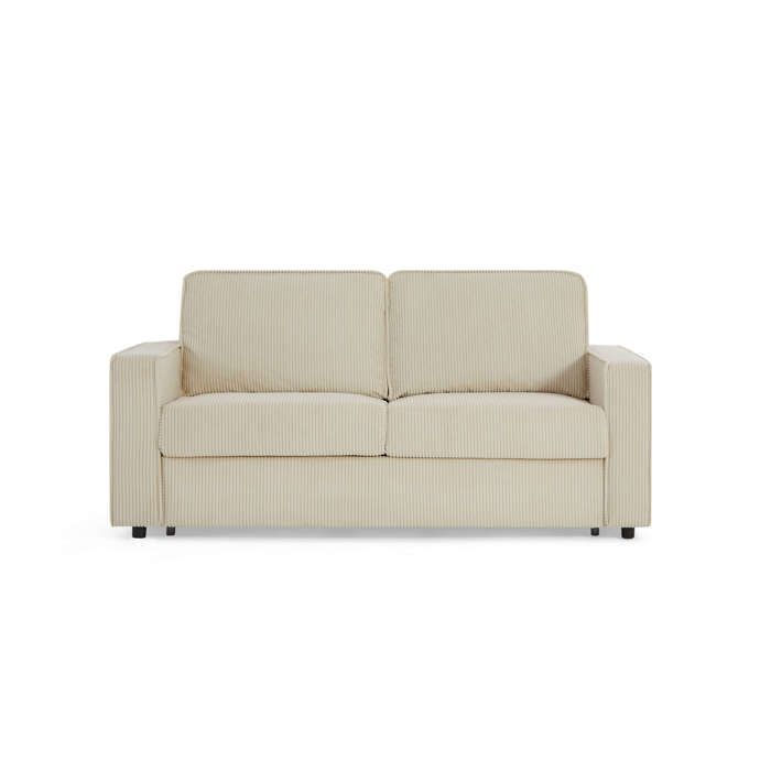 ROYAL 3-Sitzer Express-Schlafsofa in beigem Cord
