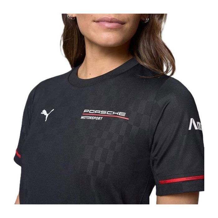 PUMA Porsche Motorsport T-Shirt d'équipe pour Femme - Noir