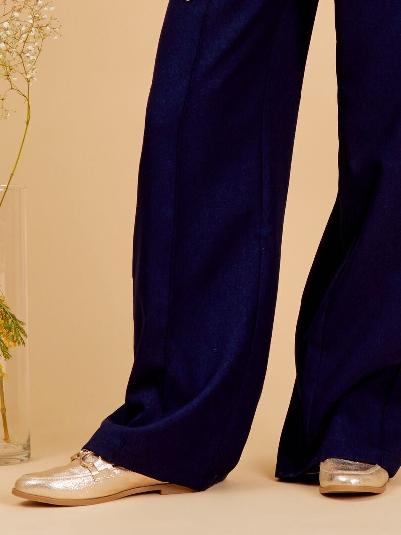 Gouden loafers met pailletten - GEEL