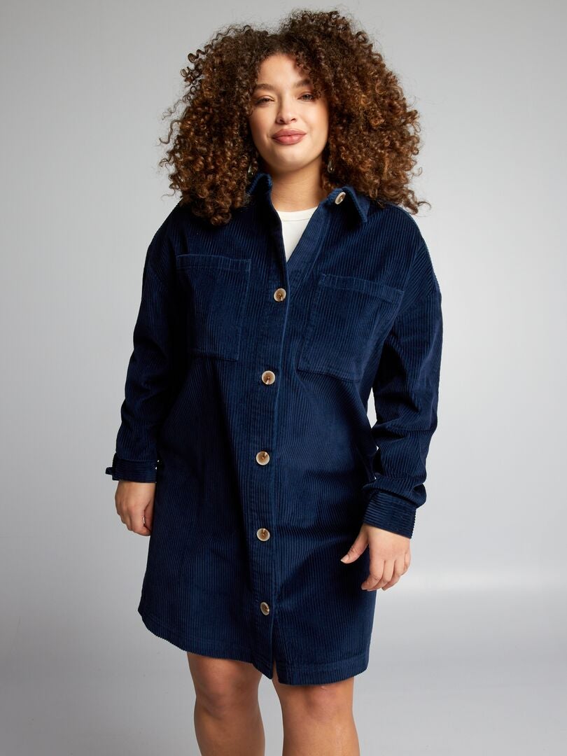 Vestido de terciopelo - AZUL