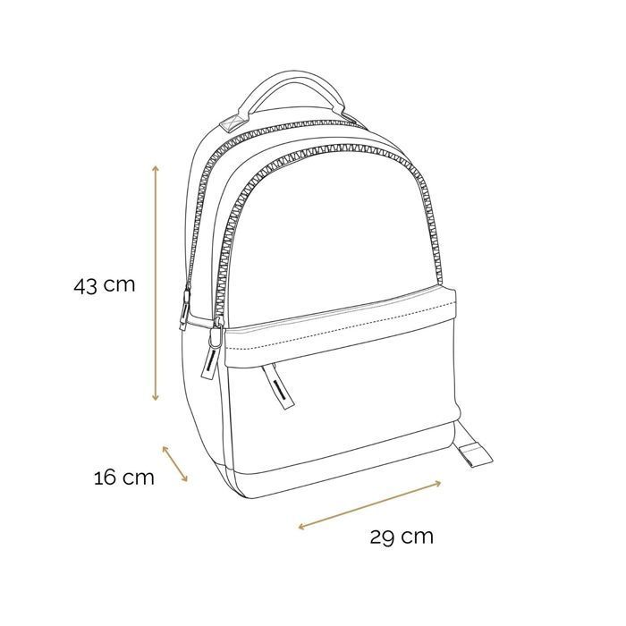 Mochila BAGTROTTER Offshore de 2 compartimentos, flores grises