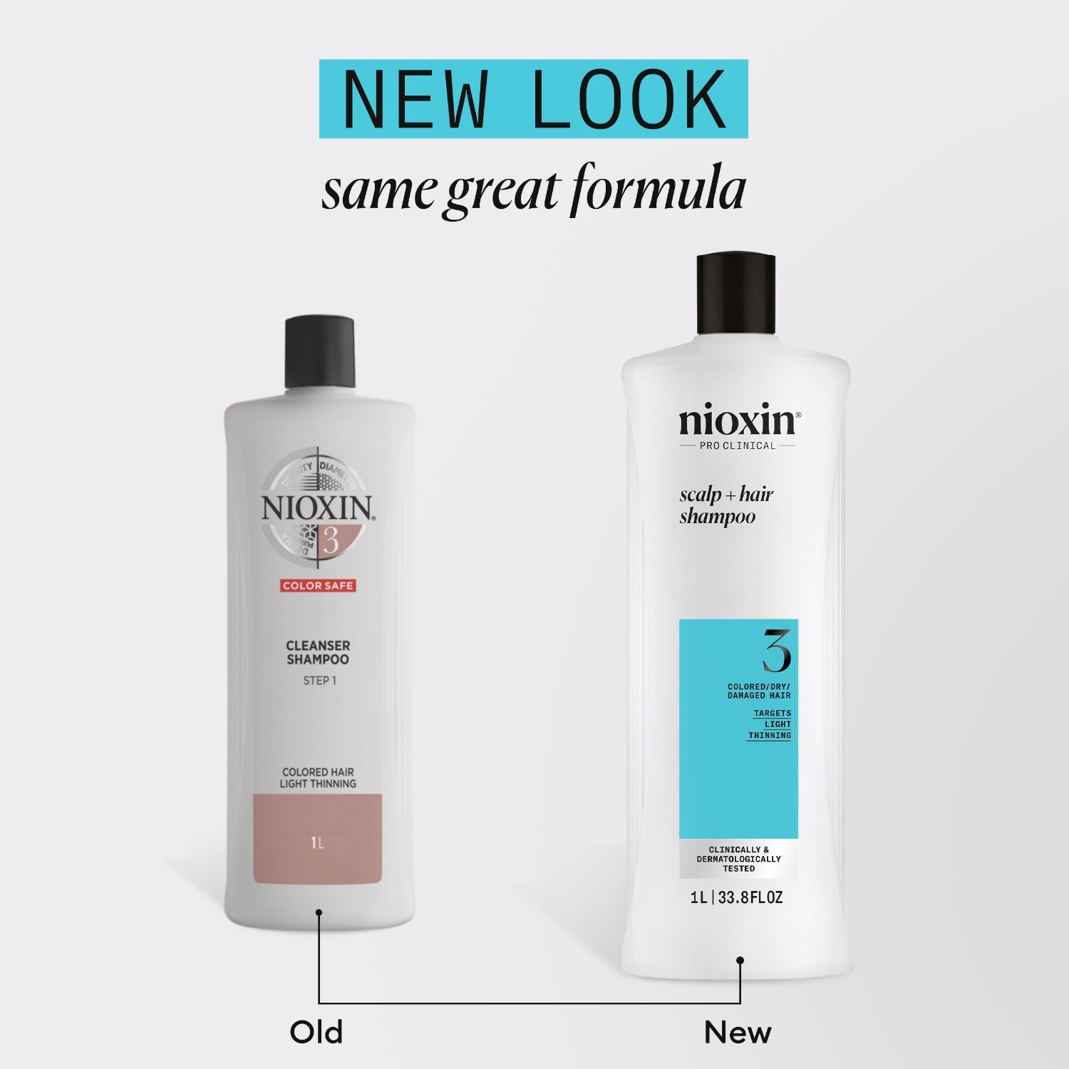 Nioxin šampon za lase System 3 čistilni šampon - 1000 ml