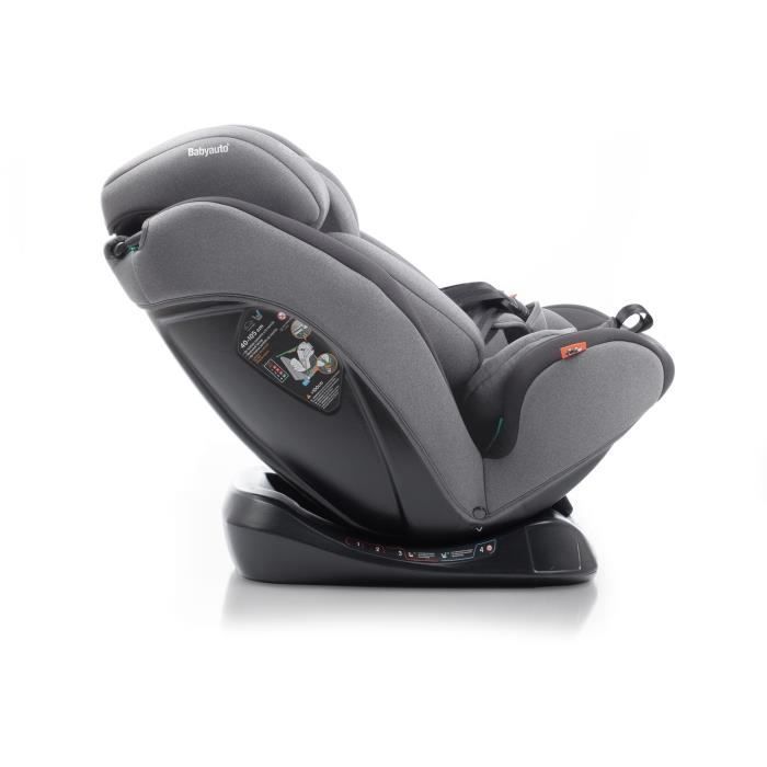 Bilbarnstol - BABYAUTO - LOLO IBELT - Grupp 0/1/2/3 - 40 / 150 cm - I-Size - Liggbälte - Förminskare - Grå