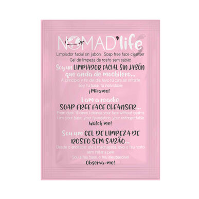 Nomad Life Čisticí gel na obličej bez mýdla, Čisticí gel na obličej v sáčcích, 5 ml