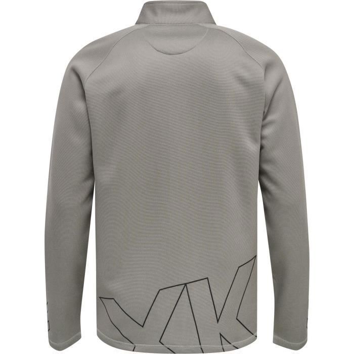 Jaqueta esportiva Hummel Cima XK com zíper - Cinza - Tamanho P - Masculina - Manga longa - Multiesportiva - Respirável