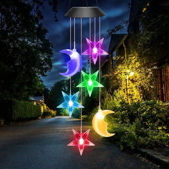 Windgong op zonne-energie - Meerkleurig - LED - Tuindecoratie - Moederdagcadeau - Waterdicht