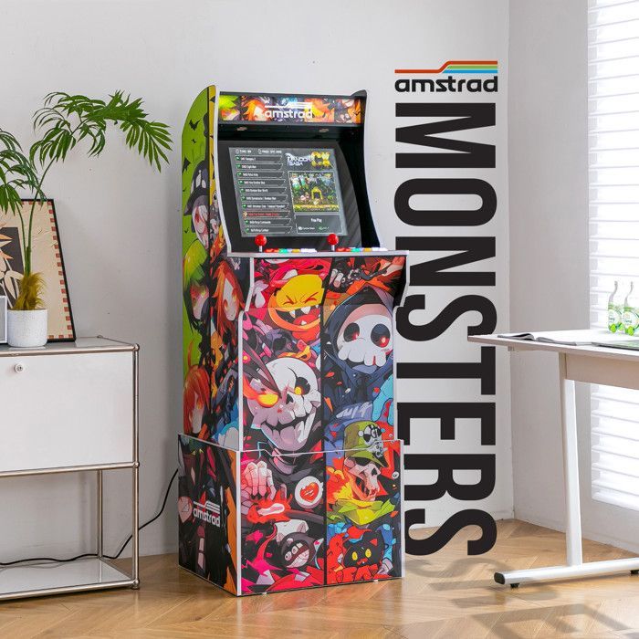 Cabinato arcade AMSTRAD MONSTERS con 2800 giochi - Schermo da 19