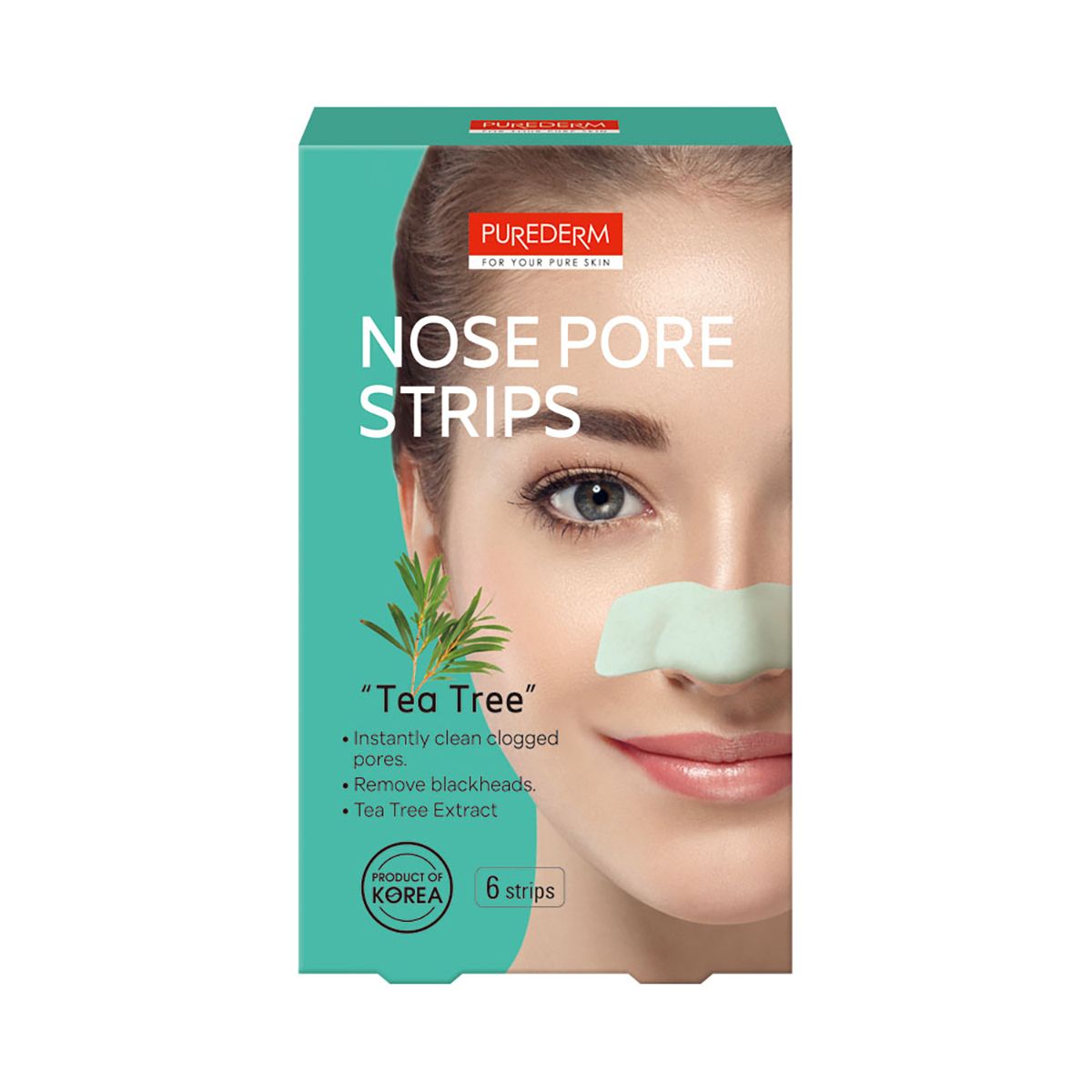 Purederm nose pore cleansing patches 6 pcs