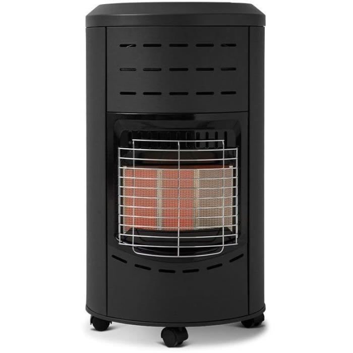 Chauffage d'appoint infrarouge CALGARY - Gaz Butane - Raccord à tétine - Surface de chauffe 40m² - Roulettes