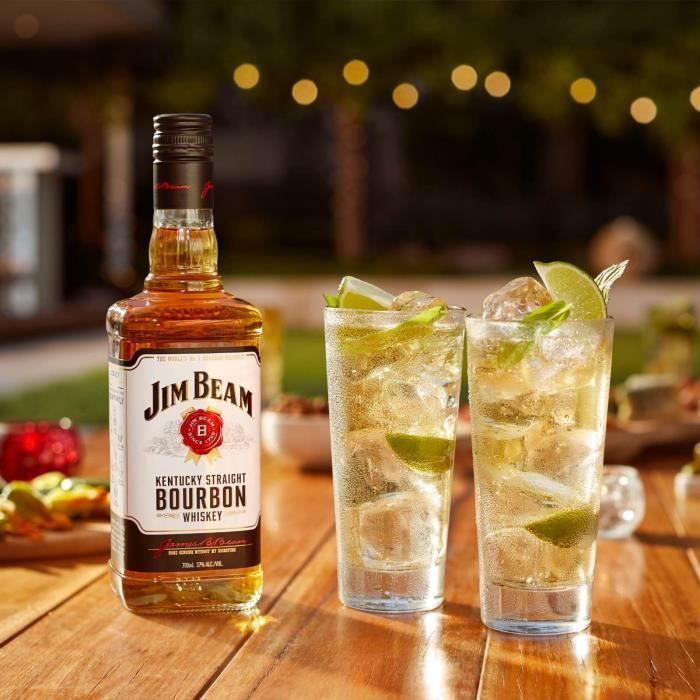 Jim Beam White Whiskey - Kentucky bourbon - VS - 40% vol - 70cl