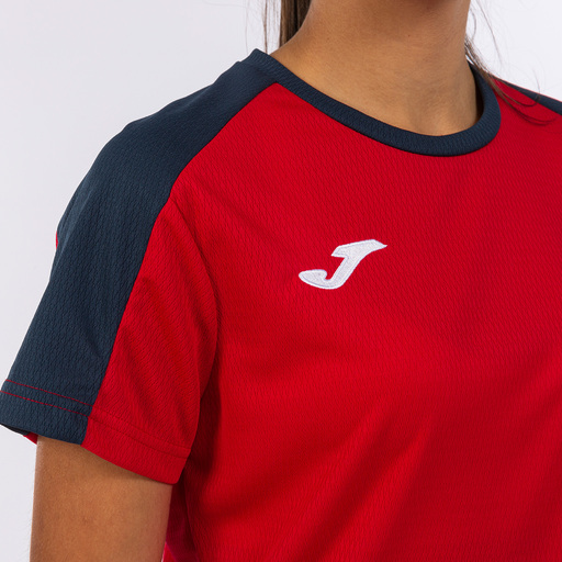 Joma Eco Championship Kurzarm-T-Shirt Marineblau Rot
