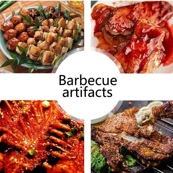 Utensili per barbecue - TEMPSA - Set da 10 - Acciaio inox - Misura media 34 cm - Essenziali per grigliare