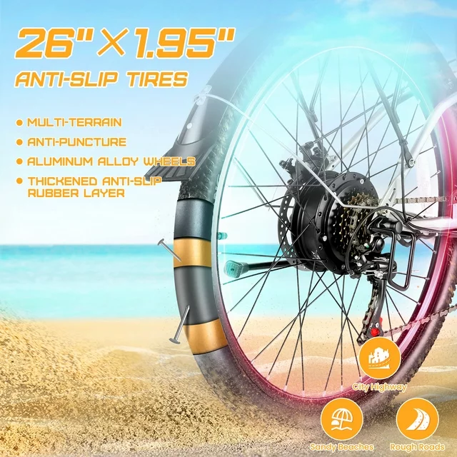 Gocio 500W elcykel för vuxna, 26