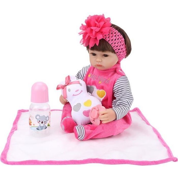 Reborn Baby Doll - Shinehalo - 45 cm - Ultrarealistinen - Ilmainen pullo - Syntymätodistus