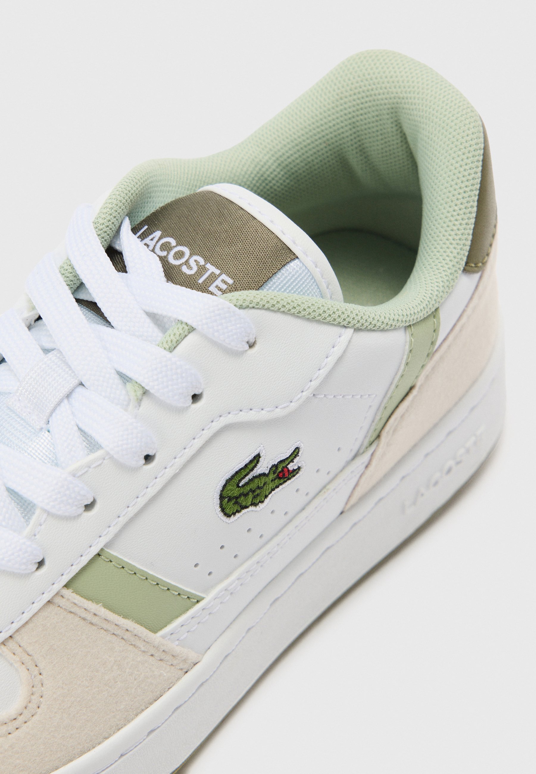 Lacoste JUNIOR T-CLIP SET UNISEX - Sneakers - wit/khaki