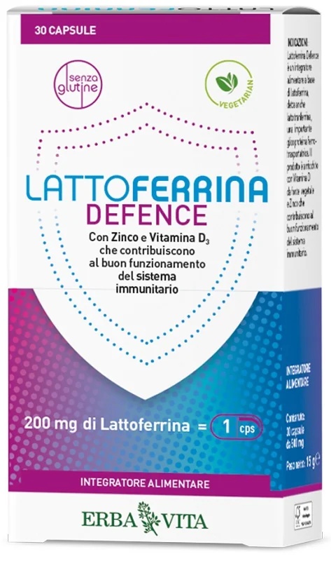 ERBA VITA Erba Vita Lactoferrin Defense 30 kapsula Imunološki sustav