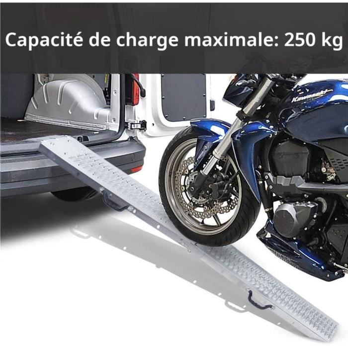 Rampe di carico - LARS360 - Set da 2 - Acciaio zincato - Antiscivolo - Carico massimo 200 kg per rampa