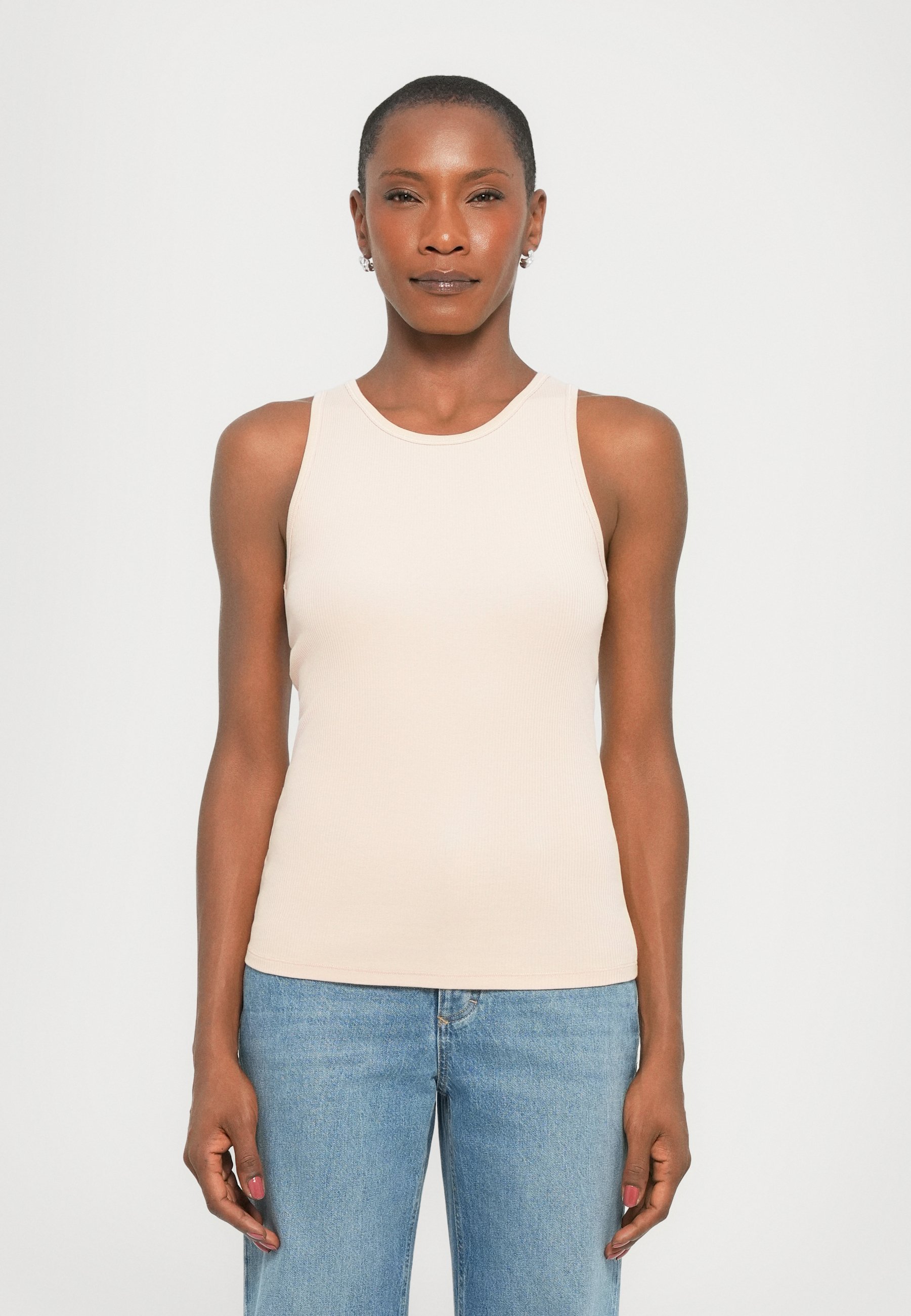 Filippa K FINE TANK - Top - rosa cipria
