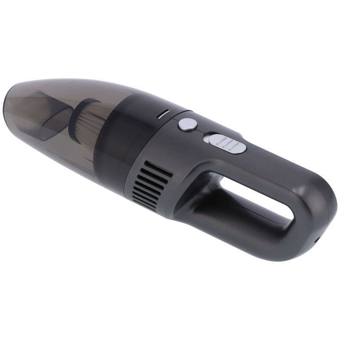 120W Portable Car Vacuum Cleaner, Handheld Vacuum, Wet and Dry, USB Charger, with 5 Connectors, Silver