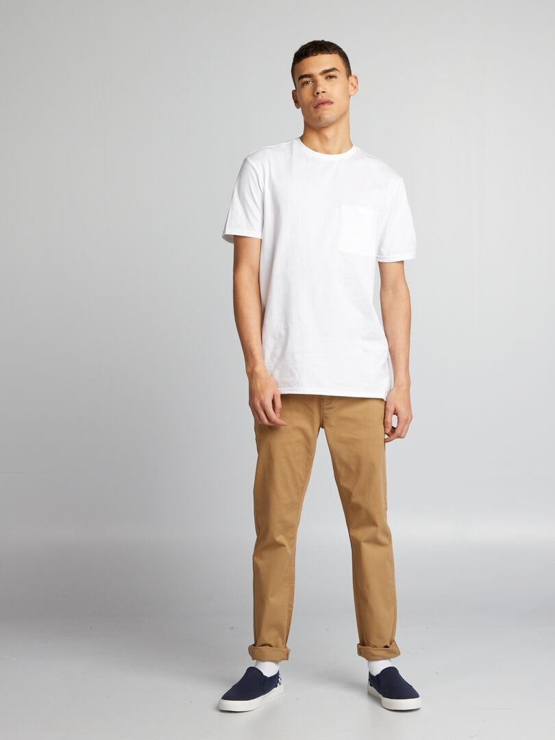 Effen chino's - BEIGE