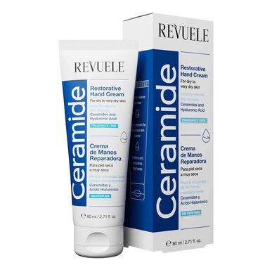 Revuele Ceramide -käsivoide kuivalle iholle, hyaluronihappo, 80 ml