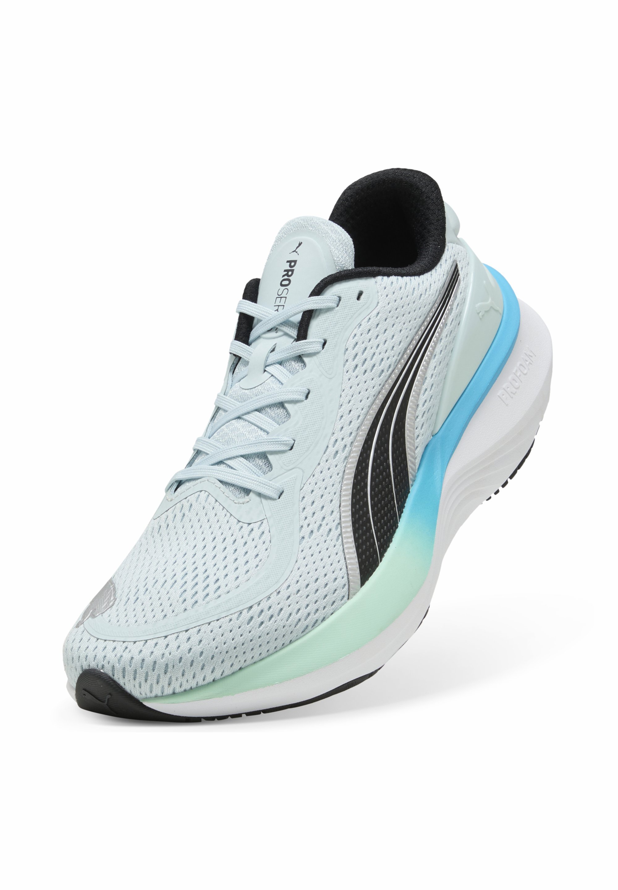 Puma SCEND PRO - Chaussure d'entraînement - Vert mer - Noir Puma - Argent Puma - Menthe fondante - Bleu vitesse
