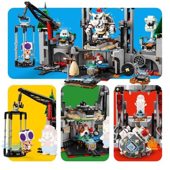 LEGO® Super Mario 71423 Ensemble d’Extension Bataille au Château de Bowser Skelet, à Combiner avec Pack de Démarrage