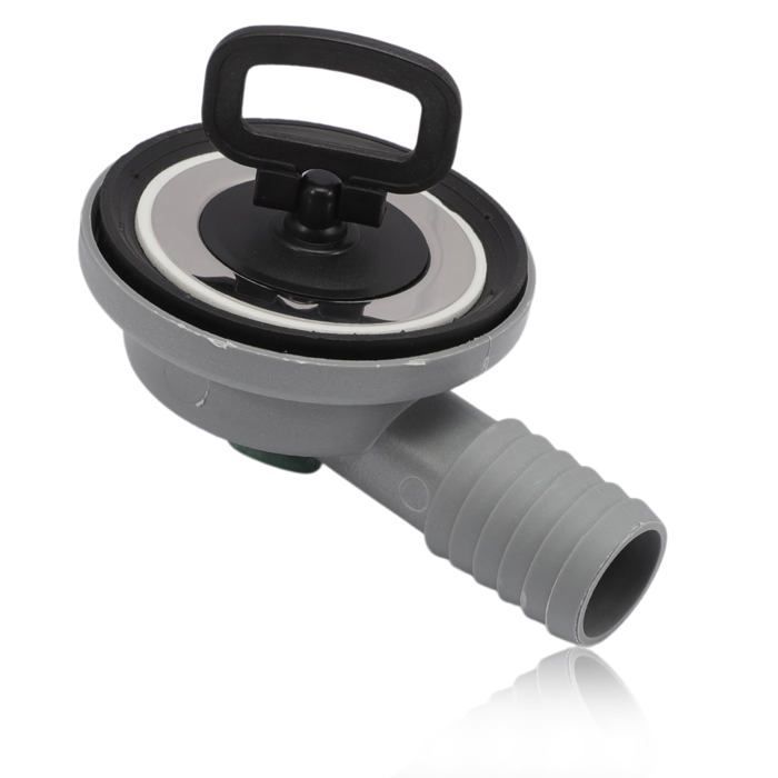 Tuyau d'évacuation d'évier en acier inoxydable de 55 mm de diamètre pour camping-car et caravane
