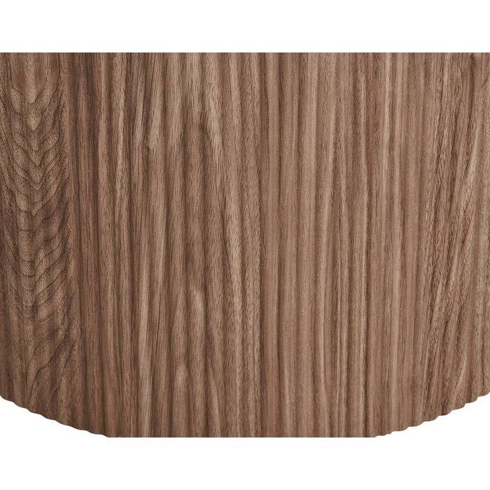 Lysa - Mesa de comedor con tablero efecto mármol y patas efecto madera - 4 personas - Madera / Blanco