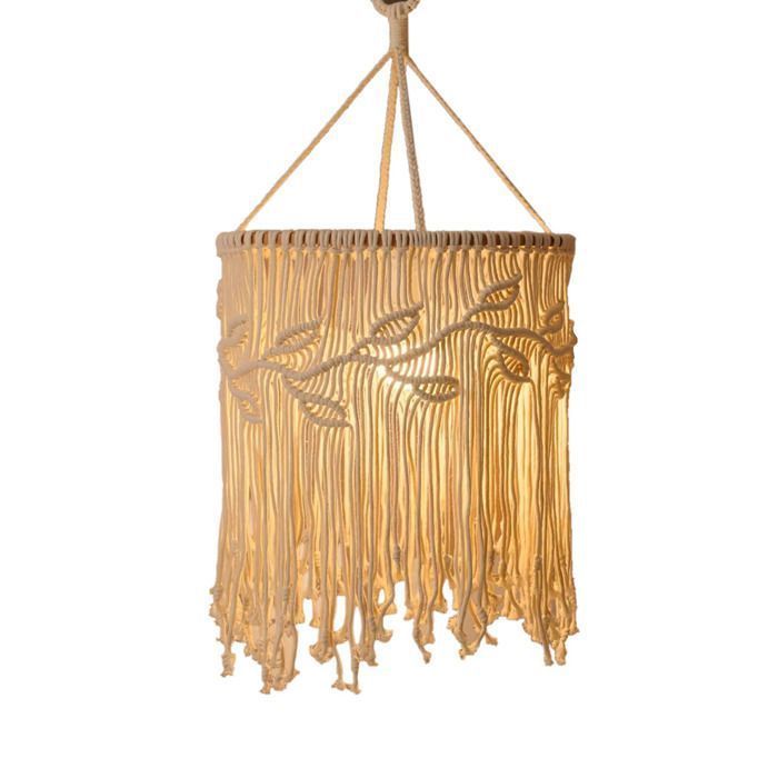 Abat-Jour de Plafond Convenant Tricoté Raccord Abat-Jour de Plafond Salutemeuble Abat-Jour Pendentif Lumière Plafonnier Suspendu