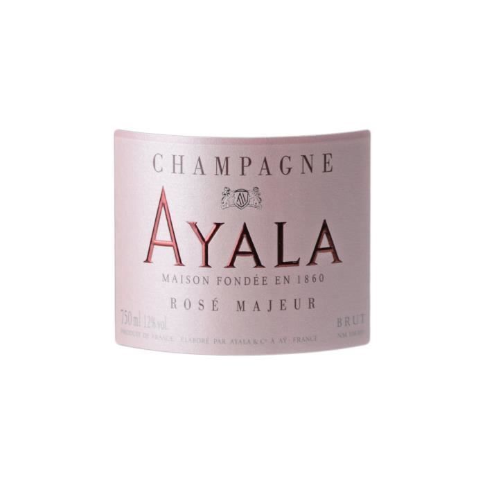 Champagne Rosé Majeur Rosé - Lot de 3x75cl - Maison Ayala - 16-20 Bettane Desseauve - Cépages Chardonnay, Pinot Noir, Pinot Meunier