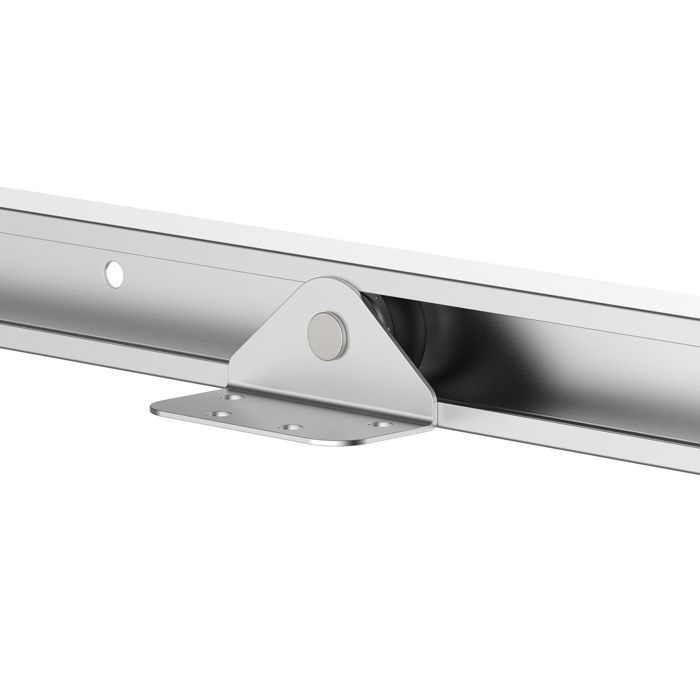 Complete sliding door kit 4 x 93 cm (px): rail, rollers, screws