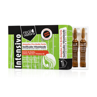 Real Natura Hiustenlähtöä ehkäisevät ampullit Pro Keda Forte 6 x 15 ml