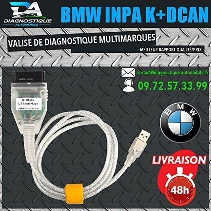 Interface de diagnóstico Mister Diagnostic® INPA K+DCAN - K-CAN para BMW e MINI - Scanner OBD2